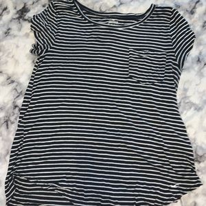 Striped white and black t-shirt